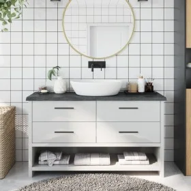 Encimera de baño madera tratada marrón oscuro 120x40x(2-4) cm de vidaXL, Encimeras - Ref: Foro24-3156235, Precio: 71,01 €, De...