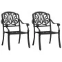 Bistro table and chairs 3 pieces black cast aluminum by vidaXL, Garden sets - Ref: Foro24-3070578, Price: 544,67 €, Discount: %