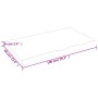Encimera de baño madera tratada marrón oscuro 100x60x(2-6) cm by vidaXL, Countertops - Ref: Foro24-3156232, Price: 99,37 €, D...