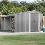 Cobertizo de jardín acero galvanizado gris 277x365,5x179 cm de vidaXL, Cobertizos - Ref: Foro24-3188291, Precio: 559,14 €, De...
