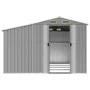 Cobertizo de jardín acero galvanizado gris 277x365,5x179 cm de vidaXL, Cobertizos - Ref: Foro24-3188291, Precio: 559,14 €, De...