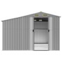 Garden shed gray galvanized steel 277x365.5x179 cm by vidaXL, Sheds - Ref: Foro24-3188291, Price: 570,88 €, Discount: %