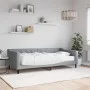 Sofá cama con colchón tela gris claro 90x200 cm de vidaXL, Camas y somieres - Ref: Foro24-3197408, Precio: 315,41 €, Descuent...