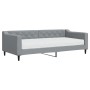 Sofa bed with light gray fabric mattress 90x200 cm by vidaXL, Beds and slatted bases - Ref: Foro24-3197408, Price: 313,32 €, ...