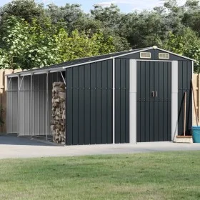 Galvanized steel garden shed anthracite 277x365.5x179cm by vidaXL, Sheds - Ref: Foro24-3188294, Price: 592,14 €, Discount: %