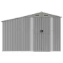 Cobertizo de jardín acero galvanizado gris 277x192,5x179 cm de vidaXL, Cobertizos - Ref: Foro24-3188289, Precio: 334,60 €, De...