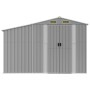 Gartenhaus aus verzinktem Stahl grau 277x192,5x179 cm von vidaXL, Schuppen - Ref: Foro24-3188289, Preis: 347,42 €, Rabatt: %