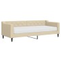 Schlafsofa mit cremefarbener Stoffmatratze 80x200 cm von vidaXL, Betten und Lattenroste - Ref: Foro24-3197407, Preis: 317,49 ...