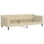 Sofa bed with cream fabric mattress 80x200 cm by vidaXL, Beds and slatted bases - Ref: Foro24-3197407, Price: 311,47 €, Disco...