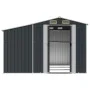 Cobertizo de jardín acero galvanizado antracita 277x279x179 cm de vidaXL, Cobertizos - Ref: Foro24-3188293, Precio: 447,68 €,...