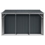 Cobertizo de jardín acero galvanizado antracita 277x279x179 cm