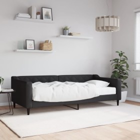 Schlafsofa mit schwarzer Stoffmatratze 90x200 cm von vidaXL, Betten und Lattenroste - Ref: Foro24-3197410, Preis: 314,60 €, R...