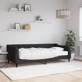 Sofa bed with black fabric mattress 90x200 cm by vidaXL, Beds and slatted bases - Ref: Foro24-3197410, Price: 330,69 €, Disco...