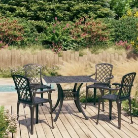 Bistrotisch und Stühle 5-teilig aus schwarzem Aluminiumguss von vidaXL, Gartensets - Ref: Foro24-3070614, Preis: 666,04 €, Ra...