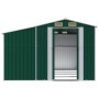 Grüner Gartenschuppen aus verzinktem Stahl, 277 x 365,5 x 179 cm von vidaXL, Schuppen - Ref: Foro24-3188288, Preis: 590,88 €,...