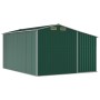 Grüner Gartenschuppen aus verzinktem Stahl, 277 x 365,5 x 179 cm von vidaXL, Schuppen - Ref: Foro24-3188288, Preis: 590,88 €,...