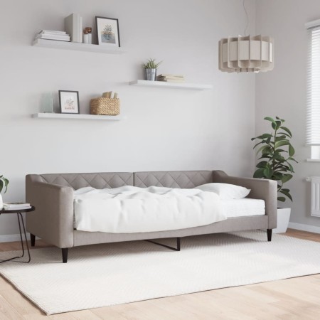 Schlafsofa mit taupegrauer Stoffmatratze 90x200 cm von vidaXL, Betten und Lattenroste - Ref: Foro24-3197411, Preis: 313,21 €,...