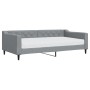 Sofa bed with light gray fabric mattress 100x200 cm by vidaXL, Beds and slatted bases - Ref: Foro24-3197413, Price: 346,44 €,...