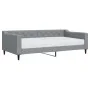 Sofa bed with light gray fabric mattress 100x200 cm by vidaXL, Beds and slatted bases - Ref: Foro24-3197413, Price: 377,73 €,...