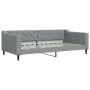 Sofa bed with light gray fabric mattress 100x200 cm by vidaXL, Beds and slatted bases - Ref: Foro24-3197413, Price: 377,73 €,...