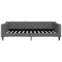 Sofa bed with dark gray fabric mattress 100x200 cm by vidaXL, Beds and slatted bases - Ref: Foro24-3197414, Price: 341,85 €, ...