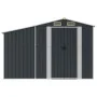 Gartenhaus aus anthrazitfarbenem feuerverzinktem Stahl 277x192,5x179cm von vidaXL, Schuppen - Ref: Foro24-3188292, Preis: 383...