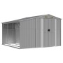 Cobertizo de jardín acero galvanizado gris 277x279x179 cm de vidaXL, Cobertizos - Ref: Foro24-3188290, Precio: 430,55 €, Desc...