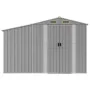 Cobertizo de jardín acero galvanizado gris 277x279x179 cm de vidaXL, Cobertizos - Ref: Foro24-3188290, Precio: 414,21 €, Desc...