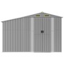 Cobertizo de jardín acero galvanizado gris 277x279x179 cm de vidaXL, Cobertizos - Ref: Foro24-3188290, Precio: 430,55 €, Desc...