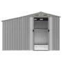 Garden shed gray galvanized steel 277x279x179 cm by vidaXL, Sheds - Ref: Foro24-3188290, Price: 414,21 €, Discount: %