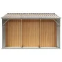 Cobertizo jardín acero galvanizado marrón claro 277x279x179 cm de vidaXL, Cobertizos - Ref: Foro24-3188299, Precio: 430,22 €,...