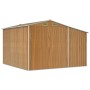 Light brown galvanized steel garden shed 277x279x179 cm by vidaXL, Sheds - Ref: Foro24-3188299, Price: 456,67 €, Discount: %