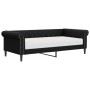 Sofa bed with black synthetic leather mattress 90x200 cm by vidaXL, Beds and slatted bases - Ref: Foro24-3197719, Price: 342,...