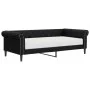 Sofa bed with black synthetic leather mattress 90x200 cm by vidaXL, Beds and slatted bases - Ref: Foro24-3197719, Price: 357,...