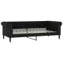 Sofa bed with black synthetic leather mattress 90x200 cm by vidaXL, Beds and slatted bases - Ref: Foro24-3197719, Price: 357,...