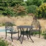 Bistro table and chairs 3 pieces black cast aluminum by vidaXL, Garden sets - Ref: Foro24-3070575, Price: 592,25 €, Discount: %