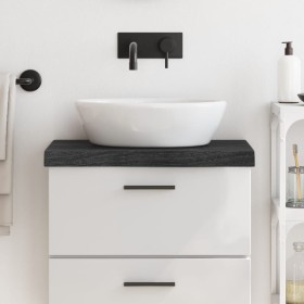 Encimera de baño madera tratada marrón oscuro 60x30x(2-6) cm de vidaXL, Encimeras - Ref: Foro24-3156199, Precio: 42,87 €, Des...