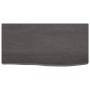 Badezimmerarbeitsplatte aus dunkelbraun behandeltem Holz, 60 x 30 x (2–6) cm von vidaXL, Arbeitsplatten - Ref: Foro24-3156199...