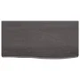 Badezimmerarbeitsplatte aus dunkelbraun behandeltem Holz, 60 x 30 x (2–6) cm von vidaXL, Arbeitsplatten - Ref: Foro24-3156199...