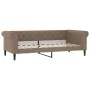 Sofa bed with synthetic leather mattress in cappuccino color 90x200 cm by vidaXL, Beds and slatted bases - Ref: Foro24-319772...