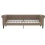 Sofa bed with synthetic leather mattress in cappuccino color 90x200 cm by vidaXL, Beds and slatted bases - Ref: Foro24-319772...