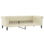 Schlafsofa mit cremefarbener Kunstledermatratze 90x200 cm von vidaXL, Betten und Lattenroste - Ref: Foro24-3197721, Preis: 34...
