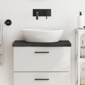 Encimera de baño madera tratada marrón oscuro 60x40x(2-4) cm de vidaXL, Encimeras - Ref: Foro24-3156201, Precio: 59,71 €, Des...