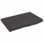 Dark brown treated wood bathroom countertop 60x40x(2-4) cm by vidaXL, Countertops - Ref: Foro24-3156201, Price: 59,71 €, Disc...
