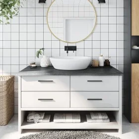 Encimera de baño madera tratada marrón oscuro 100x50x(2-4) cm de vidaXL, Encimeras - Ref: Foro24-3156228, Precio: 74,38 €, De...