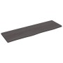 Badezimmerarbeitsplatte aus dunkelbraun behandeltem Massivholz, 100 x 30 x 2 cm von vidaXL, Arbeitsplatten - Ref: Foro24-3156...