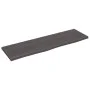 Badezimmerarbeitsplatte aus dunkelbraun behandeltem Massivholz, 100 x 30 x 2 cm von vidaXL, Arbeitsplatten - Ref: Foro24-3156...