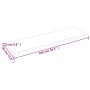 Badezimmerarbeitsplatte aus dunkelbraun behandeltem Massivholz, 100 x 30 x 2 cm von vidaXL, Arbeitsplatten - Ref: Foro24-3156...
