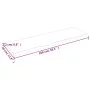Badezimmerarbeitsplatte aus dunkelbraun behandeltem Massivholz, 100 x 30 x 2 cm von vidaXL, Arbeitsplatten - Ref: Foro24-3156...