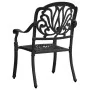 Bistro table and chairs 3 pieces black cast aluminum by vidaXL, Garden sets - Ref: Foro24-3070575, Price: 592,25 €, Discount: %